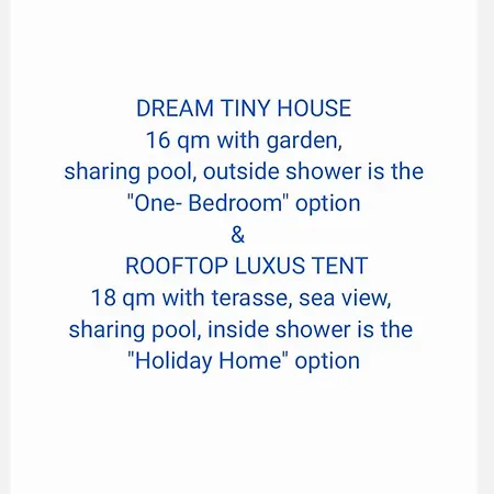 Prázdninový dům Dream Tiny House Or Luxus Tent With Pool